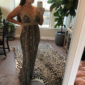 Snake skin maxi dress